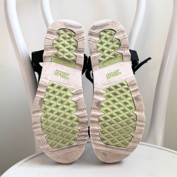 Platform Wedge Teva Sandals Shoes Black size 10 - Picture 5 of 5